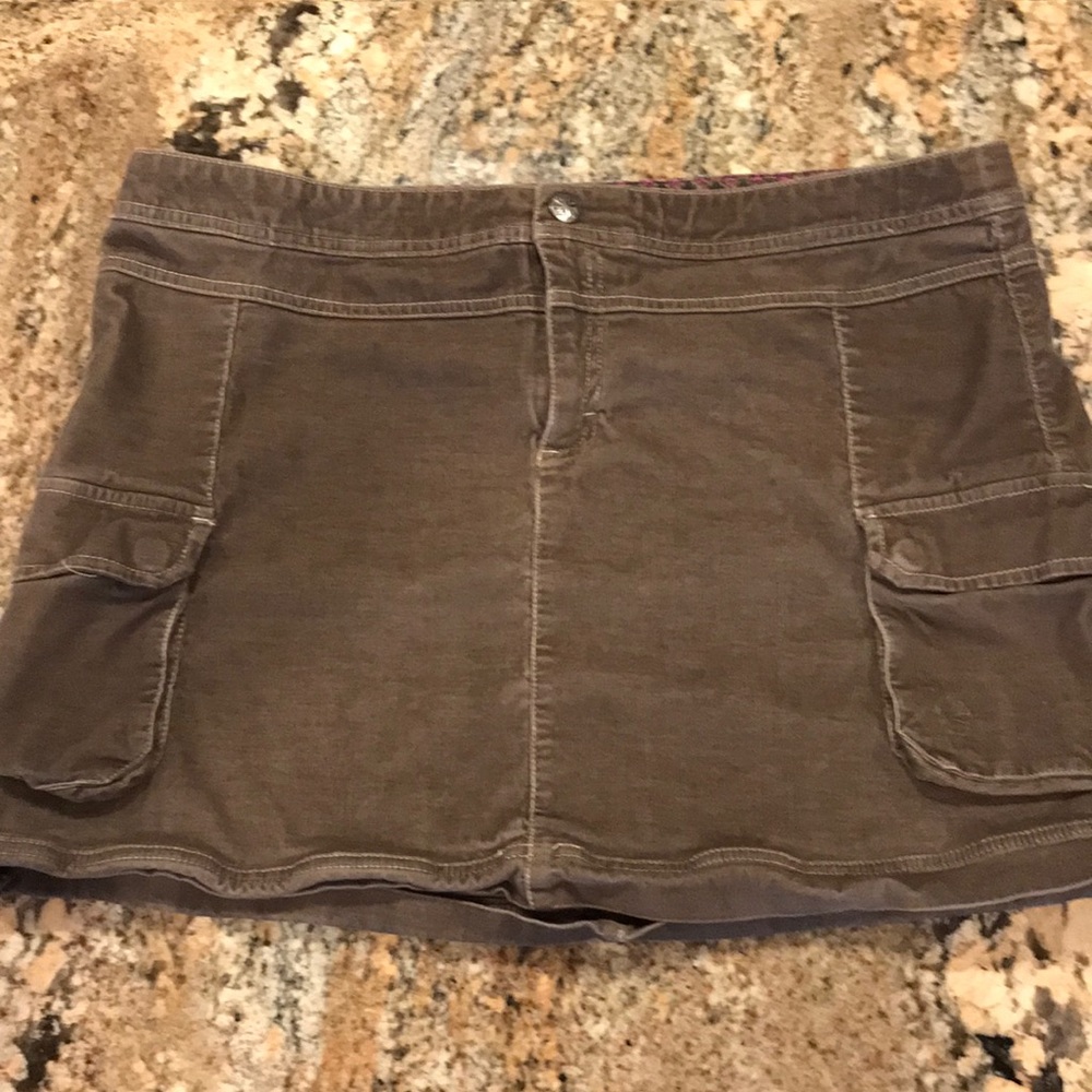 ATHLETA Corduroy Cargo Mini Skirt!
